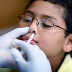 A nasal flu vaccine being used in the US. But what is the evidence for its effectiveness?