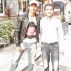 Asgar with Bollywood superstar Hrithik