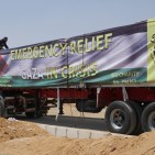 ISRA-UK humanitarian aid truck loaded up for Gaza delivery via Rahah border b - photo by ISRA-UK