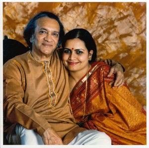 Ravi Shankar with his wife Sukanya