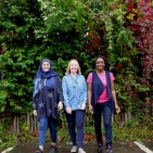 Saphia Khan and Alison Beacham and Claudette Dawson ready for Walk Together Birmingham 02