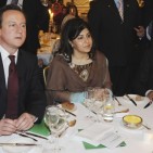 Warsi with david cameron & Gillani