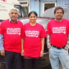 (l-r) Jayesh Desai, Lata Desai and Jay Patel