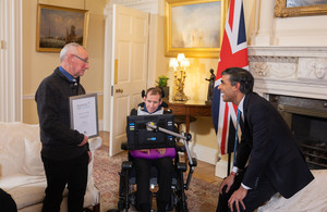 Rob Burrow receives Points of Light award from the PM