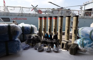 ROYAL NAVY SHIP SEIZES WEAPONS TRANSITING IN THE GULF
